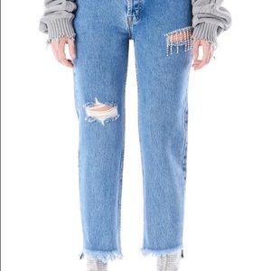 Straight Jeans | trendy jeans | sparkly jeans| festival pants